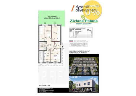 Mieszkanie na sprzedaż - Nowa Wola, Lesznowola, Piaseczyński, 63,7 m², 720 900 PLN, NET-219/6023/OMS