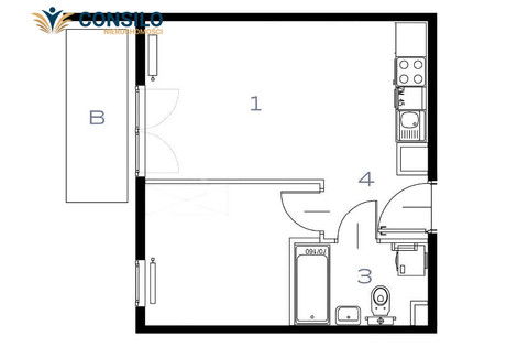 Mieszkanie na sprzedaż - Stefana Banacha Prądnik Biały, Kraków-Krowodrza, Kraków, 33 m², 584 100 PLN, NET-EC6181928