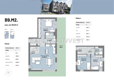 Mieszkanie na sprzedaż - Kraków, Kraków M., 105,56 m², 1 319 500 PLN, NET-CPI-MS-1415-3