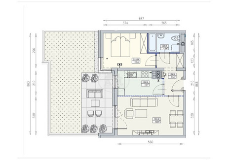 Mieszkanie na sprzedaż - Racławicka Krzyki, Wrocław-Krzyki, Wrocław, 48,7 m², 684 250 PLN, NET-862451