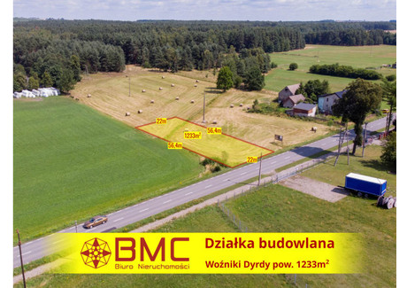 Działka na sprzedaż - Asfaltowa Dyrdy, Woźniki, 1233 m², 90 000 PLN, NET-610076