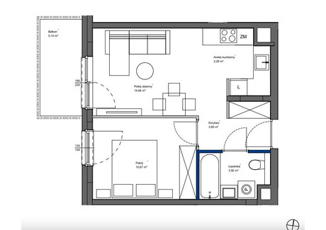 Mieszkanie na sprzedaż - Mirabelki Brzeziny, Białołęka, Warszawa, 36,56 m², 519 150 PLN, NET-8449