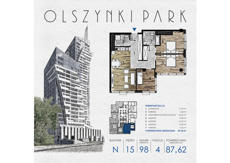 Mieszkanie na sprzedaż - Szopena 35C Śródmieście, Rzeszów, 88,38 m², inf. u dewelopera, NET-N98