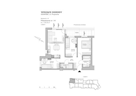 Mieszkanie na sprzedaż - Sympatyczna Gdańsk, 69,18 m², 742 301 PLN, NET-802059