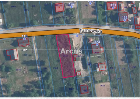 Działka na sprzedaż - Tarnowska Lipiny, Dąbrowa Tarnowska, Dąbrowski, 853 m², 64 000 PLN, NET-ARC-GS-313386