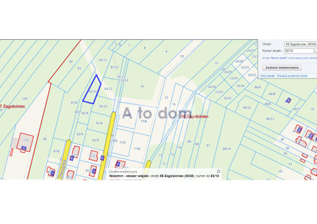 Działka na sprzedaż - Zagościniec, Wołomin, Wołomiński, 556 m², 180 000 PLN, NET-10590