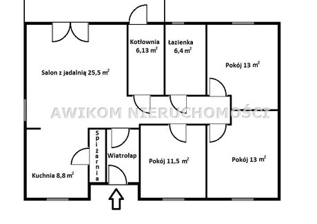 Dom na sprzedaż - Maków, Skierniewicki, 91,88 m², 240 000 PLN, NET-AKS-DS-54565-9