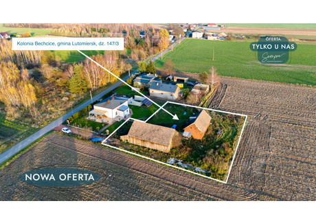 Działka na sprzedaż - Bechcice-Kolonia, Lutomiersk, Pabianicki, 2015 m², 263 360 PLN, NET-111473