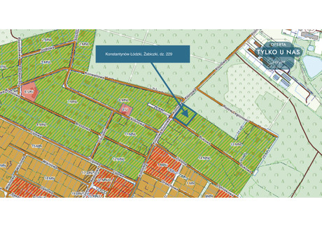 Działka na sprzedaż - Bukowa Żabiczki, Konstantynów Łódzki, Pabianicki, 4472 m², 1 970 360 PLN, NET-950502