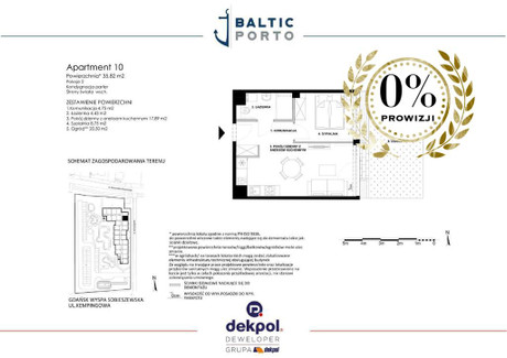 Mieszkanie na sprzedaż - Gdańsk, 35,82 m², 623 500 PLN, NET-2730/12083/OMS