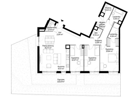 Mieszkanie na sprzedaż - Wilczy Dół Ursynów, Warszawa, Ursynów, Warszawa, 127,9 m², 2 286 000 PLN, NET-353103