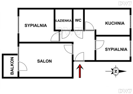 Mieszkanie na sprzedaż - Słomiana Dębniki, Kraków, 49,6 m², 619 999 PLN, NET-65/11046/OMS