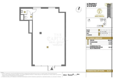 Lokal do wynajęcia - Erazma Ciołka Wola, Warszawa, Wola, Warszawa, 94 m², 9500 PLN, NET-663075