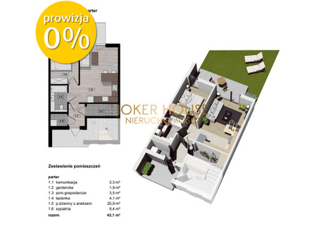 Mieszkanie na sprzedaż - Biała, Rzeszów, 43 m², 409 000 PLN, NET-109/13719/OMS