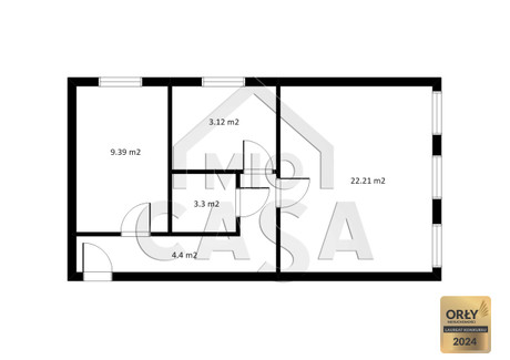Mieszkanie na sprzedaż - 23 Marca Sopot, 46,2 m², 750 000 PLN, NET-445552