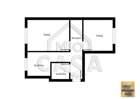 Mieszkanie na sprzedaż - Żuławska Orunia, Gdańsk, 43,5 m², 359 000 PLN, NET-277350