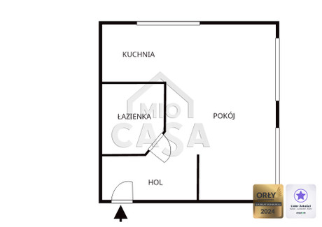 Mieszkanie na sprzedaż - Gryfa Pomorskiego Fikakowo, Gdynia, 29,4 m², 389 000 PLN, NET-502085