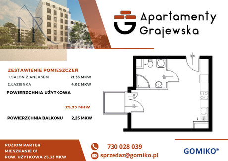 Mieszkanie na sprzedaż - Grajewska Szmulowizna, Praga-Północ, Warszawa, 25,56 m², 508 644 PLN, NET-94/15815/OMS