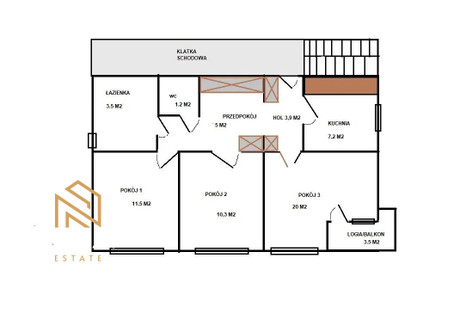 Mieszkanie na sprzedaż - Osiedle Piastów Mistrzejowice, Kraków-Nowa Huta, Kraków, 66 m², 899 000 PLN, NET-NE195324