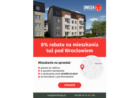 Mieszkanie na sprzedaż - Smolec tuż pod Wrocławiem Muchobór Wielki, Fabryczna, Wrocław, 57,11 m², 611 102 PLN, NET-10-1