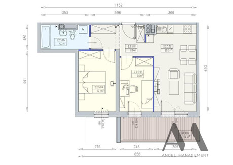 Mieszkanie na sprzedaż - Mieszczańska Wrocław, 55,4 m², 914 100 PLN, NET-155/12059/OMS