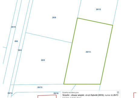 Działka na sprzedaż - I. Krasińskiego Dębniki, Strzelin (gm.), Strzeliński (pow.), 1000 m², 90 000 PLN, NET-18279576