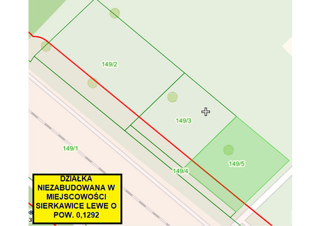 Działka na sprzedaż - Sierakowice Lewe, Skierniewice (Gm.), Skierniewicki (Pow.), 1292 m², 97 000 PLN, NET-350