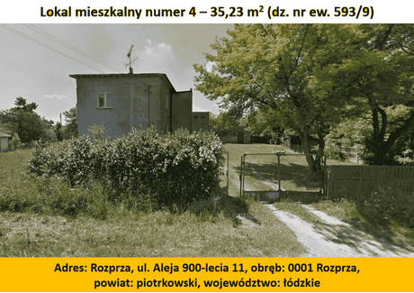 Mieszkanie na sprzedaż - Aleja 900-lecia Rozprza, Rozprza (Gm.), Piotrkowski (Pow.), 35,23 m², 41 000 PLN, NET-278