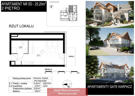 Mieszkanie na sprzedaż - Miłków, Podgórzyn, Karkonoski, 25,2 m², 375 480 PLN, NET-20025/3265/OMS