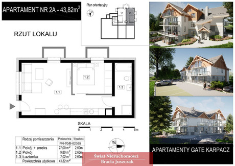 Mieszkanie na sprzedaż - Miłków, Podgórzyn, Karkonoski, 43,82 m², 441 969 PLN, NET-20008/3265/OMS