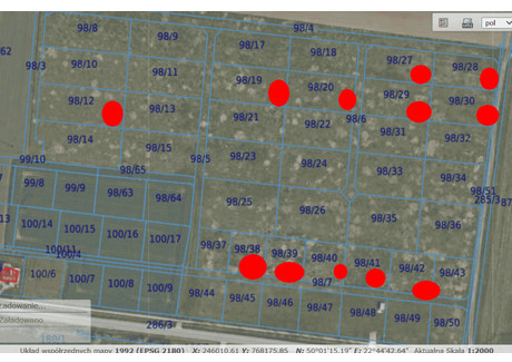 Działka na sprzedaż - Sobiecin, Jarosław (Gm.), Jarosławski (Pow.), 1105 m², 103 500 PLN, NET-22359736