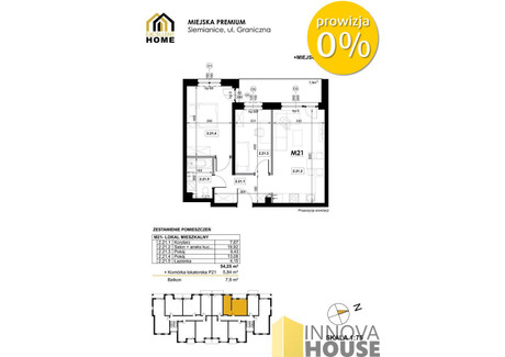 Mieszkanie na sprzedaż - Słupsk, 54,25 m², 396 025 PLN, NET-447/5403/OMS