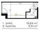 Mieszkanie na sprzedaż - Centrum, Ełk, Ełcki, 23,35 m², 350 250 PLN, NET-MKW-MS-1446