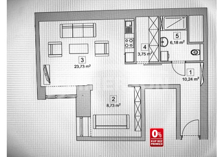 Mieszkanie na sprzedaż - Stanisława Noakowskiego Śródmieście, Warszawa, Śródmieście, Warszawa, 52,63 m², 1 349 000 PLN, NET-MS-324882