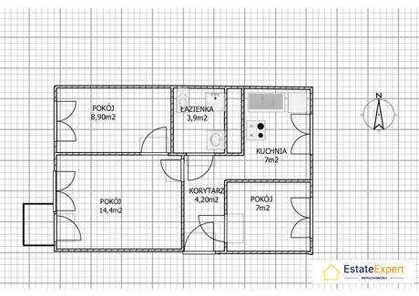 Mieszkanie na sprzedaż - Sokola Skarżysko-Kamienna, Skarżyski (Pow.), 46 m², 225 000 PLN, NET-64