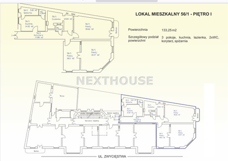 Mieszkanie na sprzedaż - Centrum, Gliwice, Gliwice M., 131,25 m², 721 875 PLN, NET-NXH-MS-4933