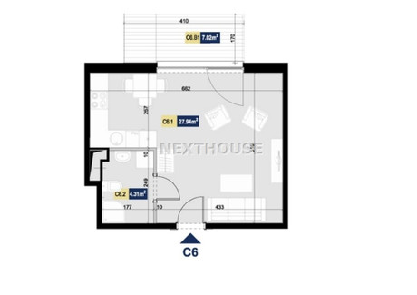 Mieszkanie na sprzedaż - Katowice, Katowice M., 35,25 m², 405 000 PLN, NET-NXH-MS-4847-1