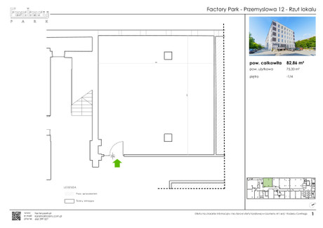 Biuro do wynajęcia - Przemysłowa Zabłocie, Podgórze, Kraków, 82,86 m², 3314 PLN, NET-005