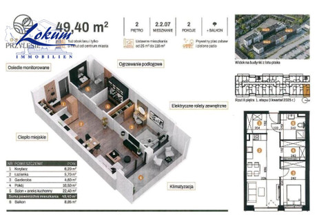 Mieszkanie na sprzedaż - Leszno, Leszno M., 49,4 m², 459 420 PLN, NET-LOK-MS-1422