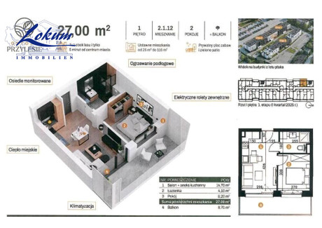 Mieszkanie na sprzedaż - Leszno, Leszno M., 27 m², 321 300 PLN, NET-LOK-MS-1420