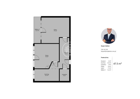 Mieszkanie na sprzedaż - Bartosza Głowackiego Bartodzieje, Bydgoszcz, 47 m², 335 000 PLN, NET-11809/14150/OMS