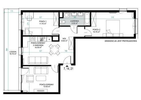 Mieszkanie na sprzedaż - Ułanów Prądnik Czerwony, Kraków, 69,75 m², 1 178 775 PLN, NET-1468/6665/OMS