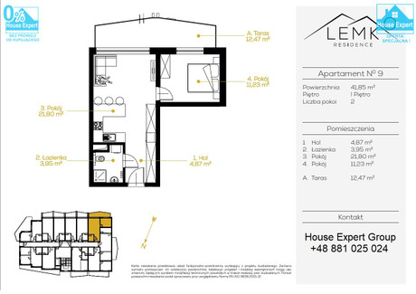 Mieszkanie na sprzedaż - Krynica-Zdrój, Nowosądecki, 41,85 m², 606 825 PLN, NET-HEG-MS-904-1