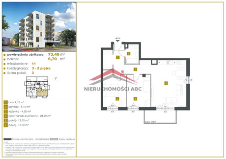 Mieszkanie na sprzedaż - Suwalna Legionowo, Legionowski, 73,4 m², 734 000 PLN, NET-90/6213/OMS