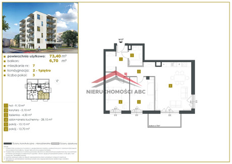 Mieszkanie na sprzedaż - Suwalna Legionowo, Legionowski, 73,4 m², 734 000 PLN, NET-86/6213/OMS