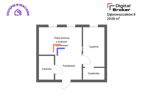 Mieszkanie na sprzedaż - Dąbrowszczaków Praga-Północ, Warszawa, Warszawa M., 29,18 m², 550 000 PLN, NET-KNG-MS-5199