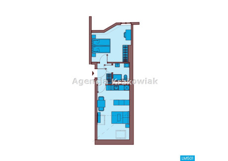 Mieszkanie na sprzedaż - Skałeczna Kraków, Krakowski, 39,62 m², 868 000 PLN, NET-MS-5400