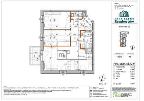 Mieszkanie na sprzedaż - Chełmżyńska Rembertów, Warszawa, 55,42 m², 659 000 PLN, NET-750/3773/OMS