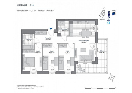 Mieszkanie na sprzedaż - Rdestowa Gdynia, 84,66 m², 785 190 PLN, NET-3073/14016/OMS