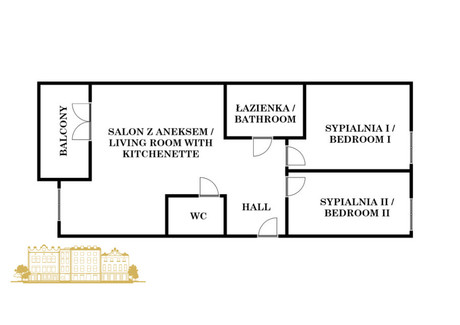 Mieszkanie na sprzedaż - Na Załęczu Kraków-Nowa Huta, Kraków, 66,93 m², 756 260 PLN, NET-1288/6777/OMS